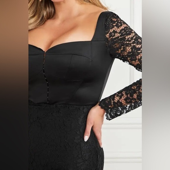 NWT - Marciano by Guess Vesper Dress in Jet Black - Size 8 - Picture 9 of 9